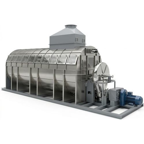 Essiccatore a tamburo - TC-TBD series - Teplocom Ltd. - continuo / per prodotto sfuso / con scambiatore di calore