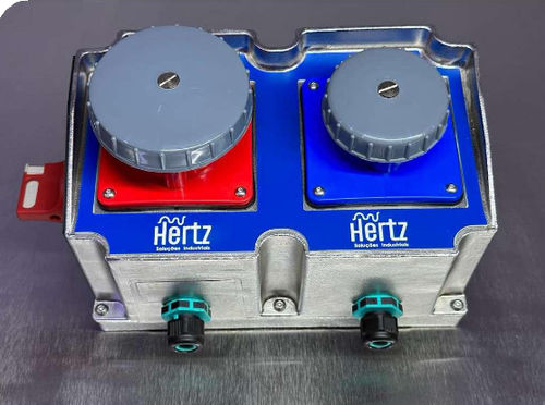 Scatola elettrica di distribuzione - Hertz Solucoes - attrezzata / a muro / in acciaio inossidabile