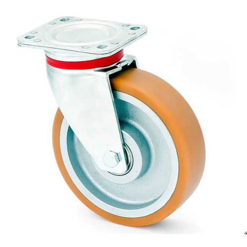 Ruota con fascia - LVS/4/250/K – 900 kg - MARBA - in ghisa / in poliuretano / per cavo rotondo
