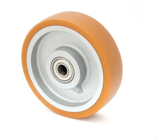 Ruota con fascia - 4/125/4K – 600 kg - MARBA - in ghisa / a sfere / elastica