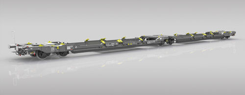 Transporter su ruota - Sdggmrss - Greenbrier Europe - a piattaforma / per container