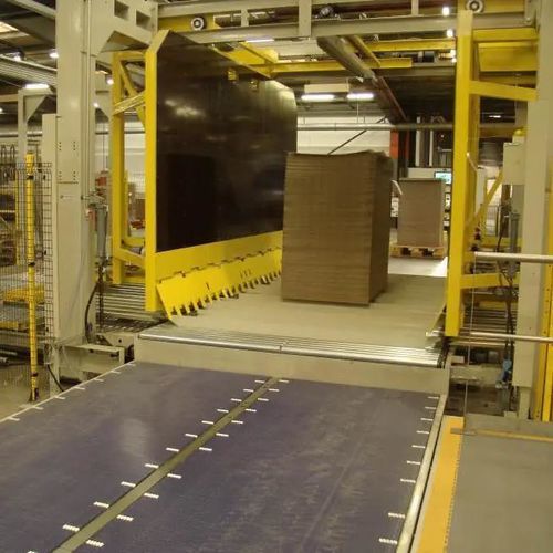 Alimentatore posizionatore per pallet - rails - lineare / orizzontale / per scatole