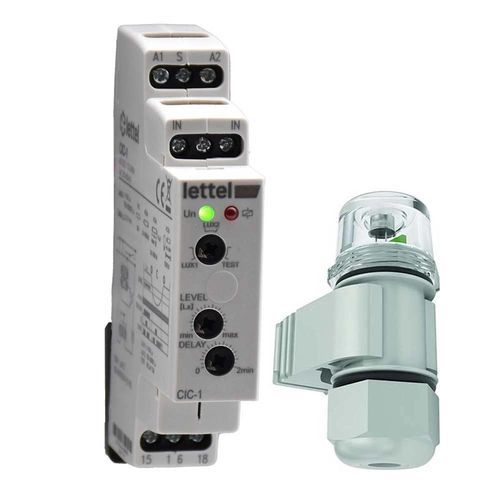 Interruttore crepuscolare su guida DIN - CIC-1 - Lettel - ad incasso