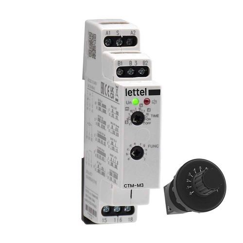 Temporizzatore elettronico - CTM-M3 - Lettel - su guida DIN / programmabile / regolabile