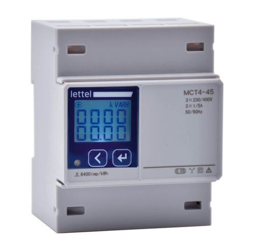 Contatore di energia elettrica trifase - MCT4-x5 - Lettel - su guida DIN / digitale / Modbus