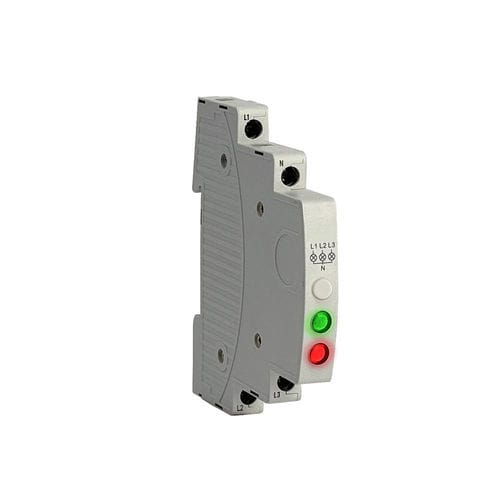 Indicatore luminoso LED - SVM2B-GR series - Lettel - su guida DIN / AC/DC / compatto