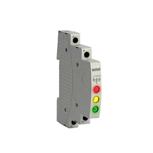 Indicatore luminoso LED - SVM3-RYG-230 - Lettel - su guida DIN / compatto / di tensione trifase