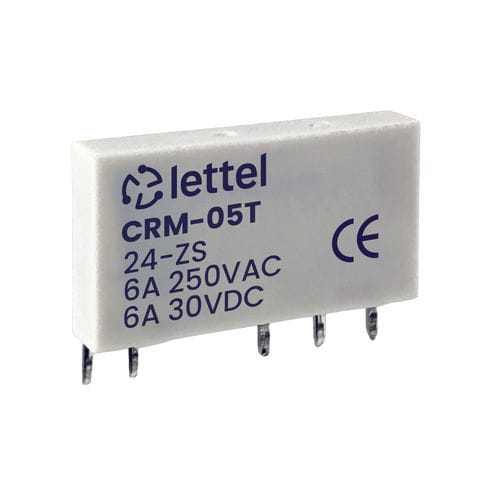 Relè elettromeccanico 24 VDC - CRM-05T series - Lettel - 60 V DC / 12 VDC / in miniatura