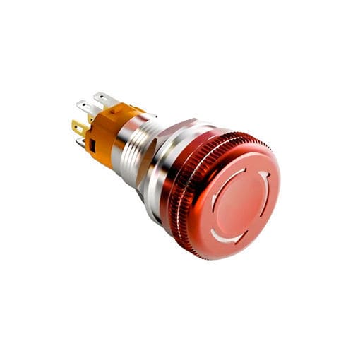 Pulsante di arresto di emergenza - CAUL22-2CPT series - Lettel - IP67 / antifiamma / resistente al calore
