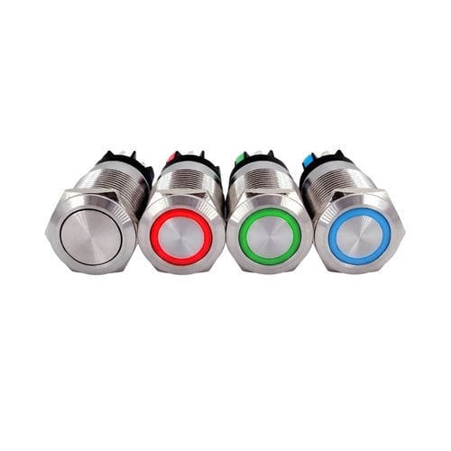 Pulsante IP65 - CBP19D-1A series - Lettel - antivandalismo / 1NA/NC / piatto