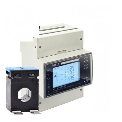 Contatore di energia elettrica monofase - MCX4-30XCT series - Lettel - trifase / su guida DIN / RS-485