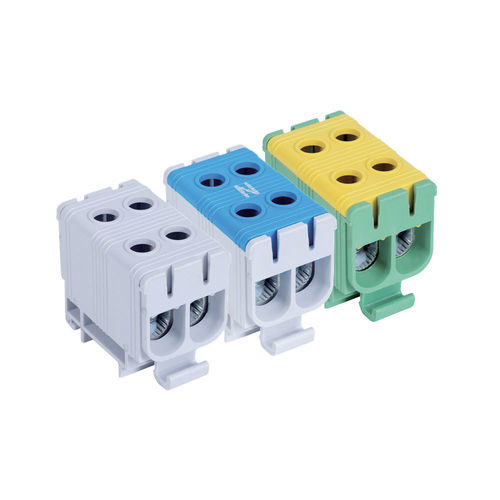 Morsetto componibile su guida DIN - DTB-2E50x series - Lettel - da montare su pannello / con connessione a vite / di potenza
