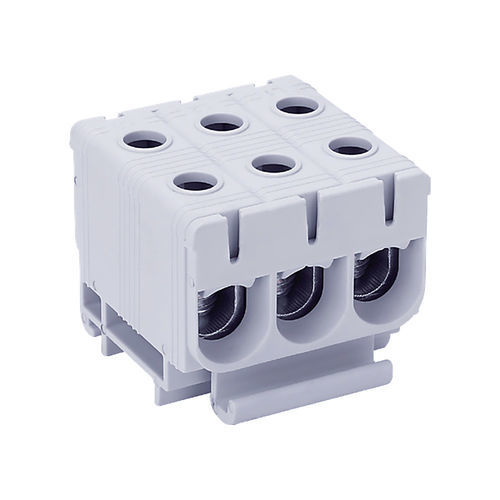 Morsetto componibile su guida DIN - DTB-X3E50 - Lettel - da montare su pannello / con connessione a vite / trifase