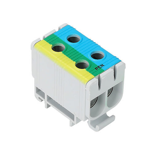 Morsetto componibile su guida DIN - DTB-2E50PEN - Lettel - da montare su pannello / con connessione a vite / isolato