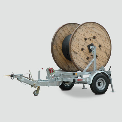 Rimorchio a tamburo - KVS 1000/80G - Vetter GmbH Kabelverlegetechnik - per avvolgicavo / a un asse