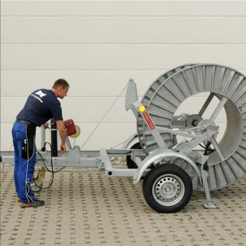 Rimorchio porta tamburi - KVS 2000/80G - Vetter GmbH Kabelverlegetechnik - per attrezzatura industriale / a 2 assi