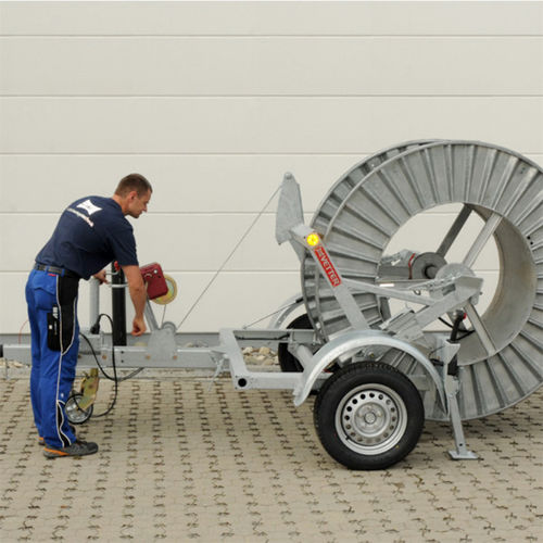 Rimorchio porta tamburi - KVS 1500/80G - Vetter GmbH Kabelverlegetechnik - per attrezzatura industriale / tandem