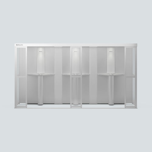 Cabina per fumatori con filtri HEPA - SF Square - Qleanair - a carboni attivi