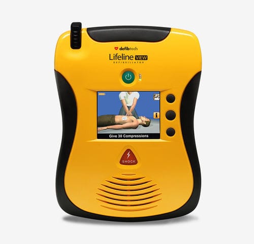 DAE di emergenza - Lifeline VIEW AED - Defibtech - con guida RCP / con porta USB / bifasico
