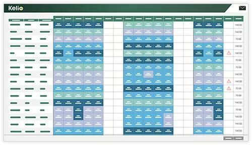 Software di gestione risorse umane - Planning - KELIO - di gestione degli orari / di gestione del personale / di gestione delle assenze