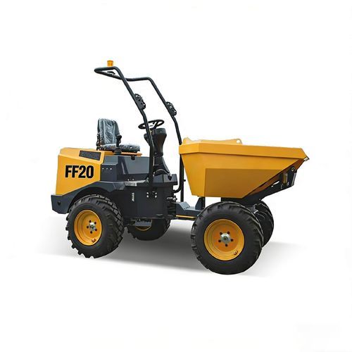 Dumper gommato - FF20 - Xuzhou FMAN Construction Machinery Manufacture Co., Ltd. - diesel / con scarico trilaterale / con benna elevatrice e orientabile