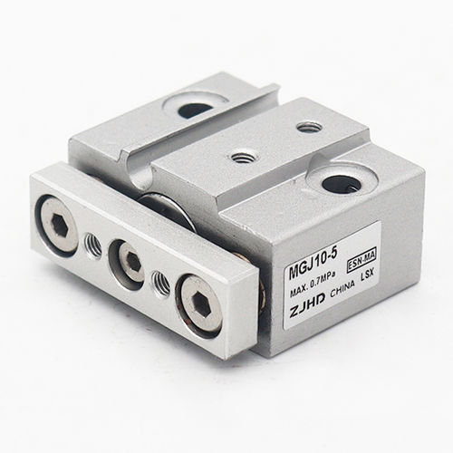 Cilindro pneumatico - MGJ10-5 - ZJHD Automation Technology Co., Ltd. - con guida dell'asta del pistone / a doppio effetto / di indicizzazione
