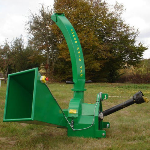 Cippatrice mobile - SUPER-PAIN 450 - EQUIPE JEAN PAIN SARL - cingolata / su rimorchio / montata su trattore