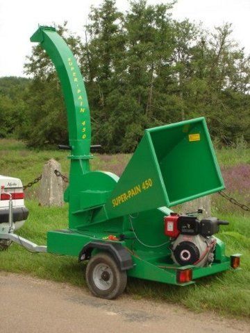 Cippatrice mobile - SUPER-PAIN 450 G - EQUIPE JEAN PAIN SARL - su rimorchio / montata su trattore