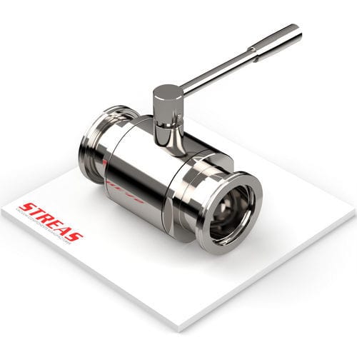 Valvola a sfera - VML series - Streas srl - manuale / in linea / con raccordo tramite flangia ISO