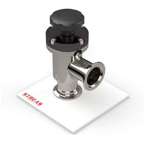 Valvola manuale - VMA series - Streas srl - ad angolo retto / per vuoto / in acciaio inossidabile