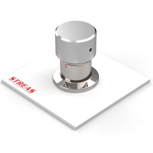 Valvola manuale - VIA16KF-4/FKM - Streas srl - per aria / per vuoto spinto / in alluminio
