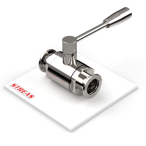 Valvola a sfera - VML series - Streas srl - a leva / manuale / con flangia