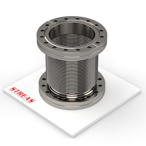 Compensatore di dilatazione in acciaio - S16CF-100-1/4 - Streas srl - rotondo / con flangia / per canalizzazioni