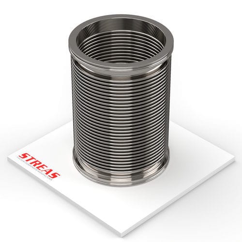 Soffietto circolare - S63ISOK-130-1/4 - Streas srl - in acciaio inossidabile