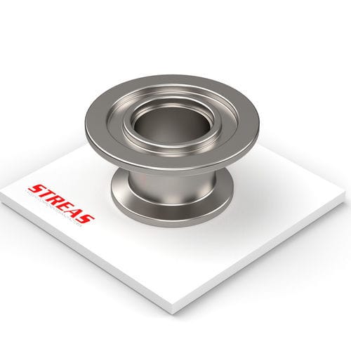 Raccordo per vuoto - R series - Streas srl - con flangia / in acciaio inox 304