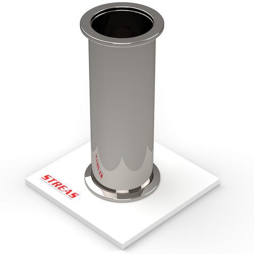 Raccordo per vuoto - D series - Streas srl - con flangia / in acciaio inox 304 / con flangia