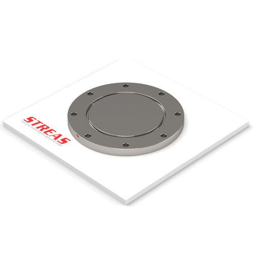 Flangia per tubi - FC63ISOF-4 - Streas srl - in acciaio inossidabile / di fissaggio / cieca