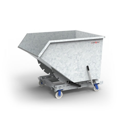 Benna auto-basculante in acciaio galvanizzato - WB620G - AARDWOLF INDUSTRIES LLC - in acciaio / per rifiuti / per scarti industriali