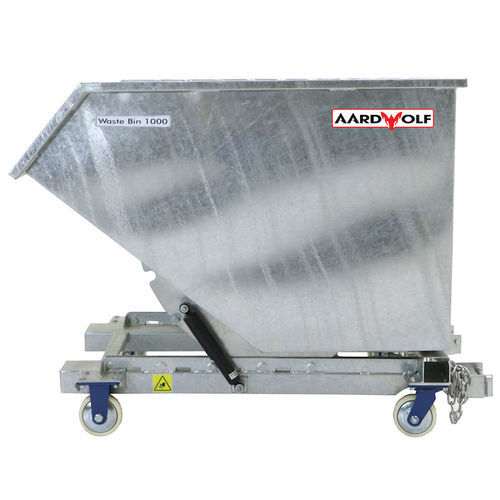 Contenitore per rifiuti in acciaio - WB1000G - AARDWOLF INDUSTRIES LLC - in acciaio galvanizzato / mobile / per carrello elevatore