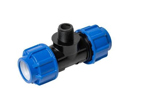 Raccordo idraulico - TE341 series - NEISCO FOR MODERN WATER SYSTEMS PRODUCTION - filettato / a compressione / a T