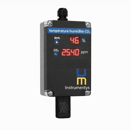 Trasmettitore per controllo di qualità dell'aria da interno - INS-TR-HR-CO2-AF-4X6 - Instrumentys - d'ambiente / umidità relativa / CO2