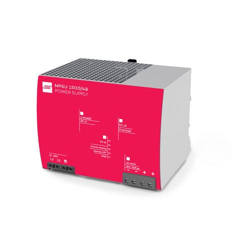 Alimentatore elettrico su guida DIN - MPSU-1500-48-IB - Synapticon GmbH - AC/DC / ad uscita semplice / a commutazione