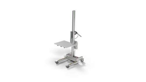 Mini carrello elevatore stacker a batteria - 90IE - EMA Ergonomía S.L. - a guida a bordo / 24 V / per movimentazione