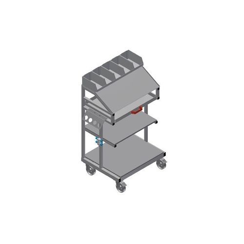 Carrello da trasporto - WKW 800 - ELUMATEC - in acciaio / a cassetti / portautensili