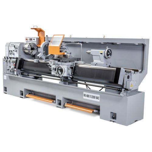 Tornio convenzionale - HU 480x2200 VAC Topline DRO - Huvema B.V. - per metallo / di precisione