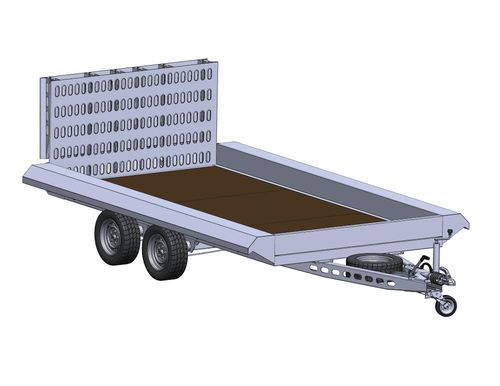 Rimorchio a pianale - SLT-3500-S - SingleLift - per macchine / per macchinari per lavori pubblici / a 2 assi