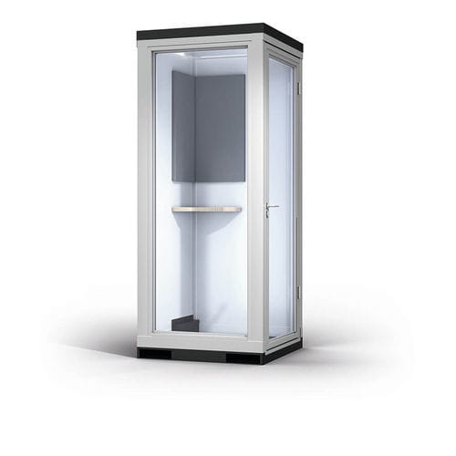 Sistema room-in-room a 1 posto - CoWoCube® - KLEUSBERG - con illuminazione integrata / da 2 persone / acustico