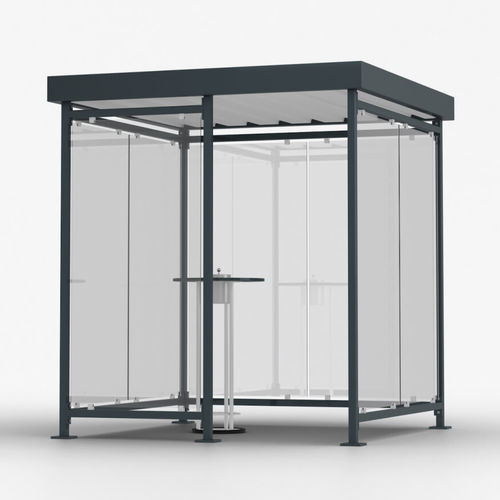 Cabina da cantiere di stoccaggio - TRENDLINE - KLEUSBERG - vetrata / modulare / per spazi pubblici