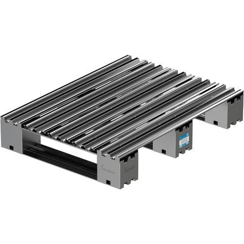 Pallet in acciaio inossidabile - lupato - in acciaio galvanizzato / industriale / di stoccaggio
