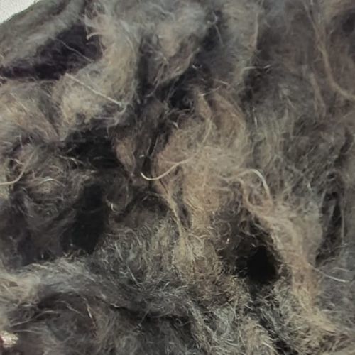 Fibra in poliestere - Black - Recycling Fibers - in tela